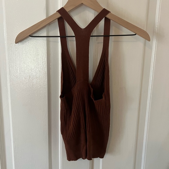 Abercrombie knit racer back tank brown. - Picture 2 of 2
